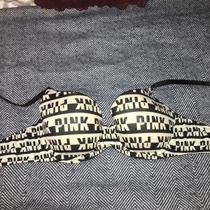 PINK Wear Everywhere Lightly Lined Logo Bra